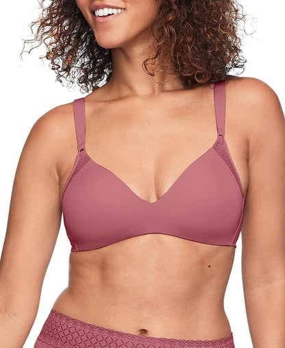 Warner'S Women'S Cloud 9 Super Soft Wireless Lift Comfort Bra Rn2771A Hawthorn Rose / 40C
