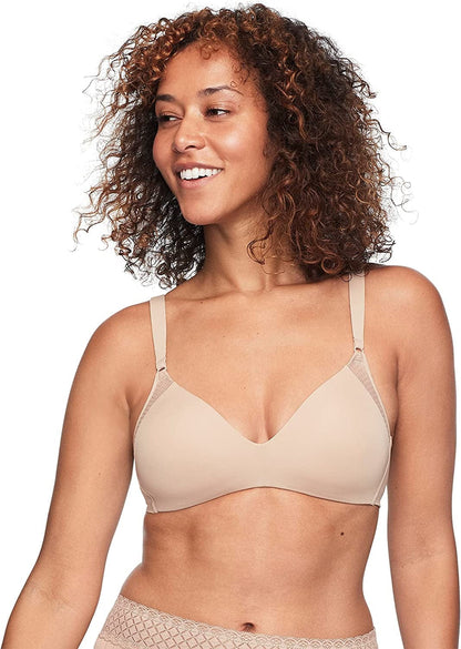 Warner'S Women'S Cloud 9 Super Soft Wireless Lift Comfort Bra Rn2771A Toasted Almond / 40C