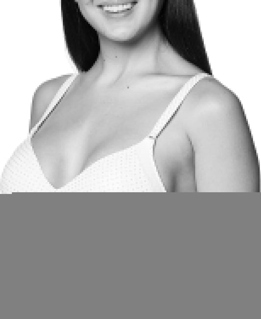 Warner'S Women'S Cloud 9 Super Soft Wireless Lift Comfort Bra Rn2771A White/Toasted Almond Pindot / 40B