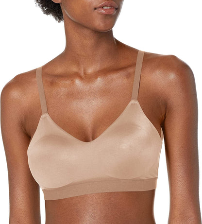 Warner'S Women'S Cloud 9 Super Soft Wireless Lift Convertible Comfort Bra Rn1041A Toasted Almond / Large