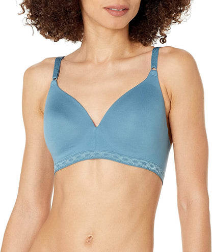 Warner'S Women'S Cloud 9 Super Soft Wireless Lightly Lined Comfort Bra 1269 Aegean Blue / 36D