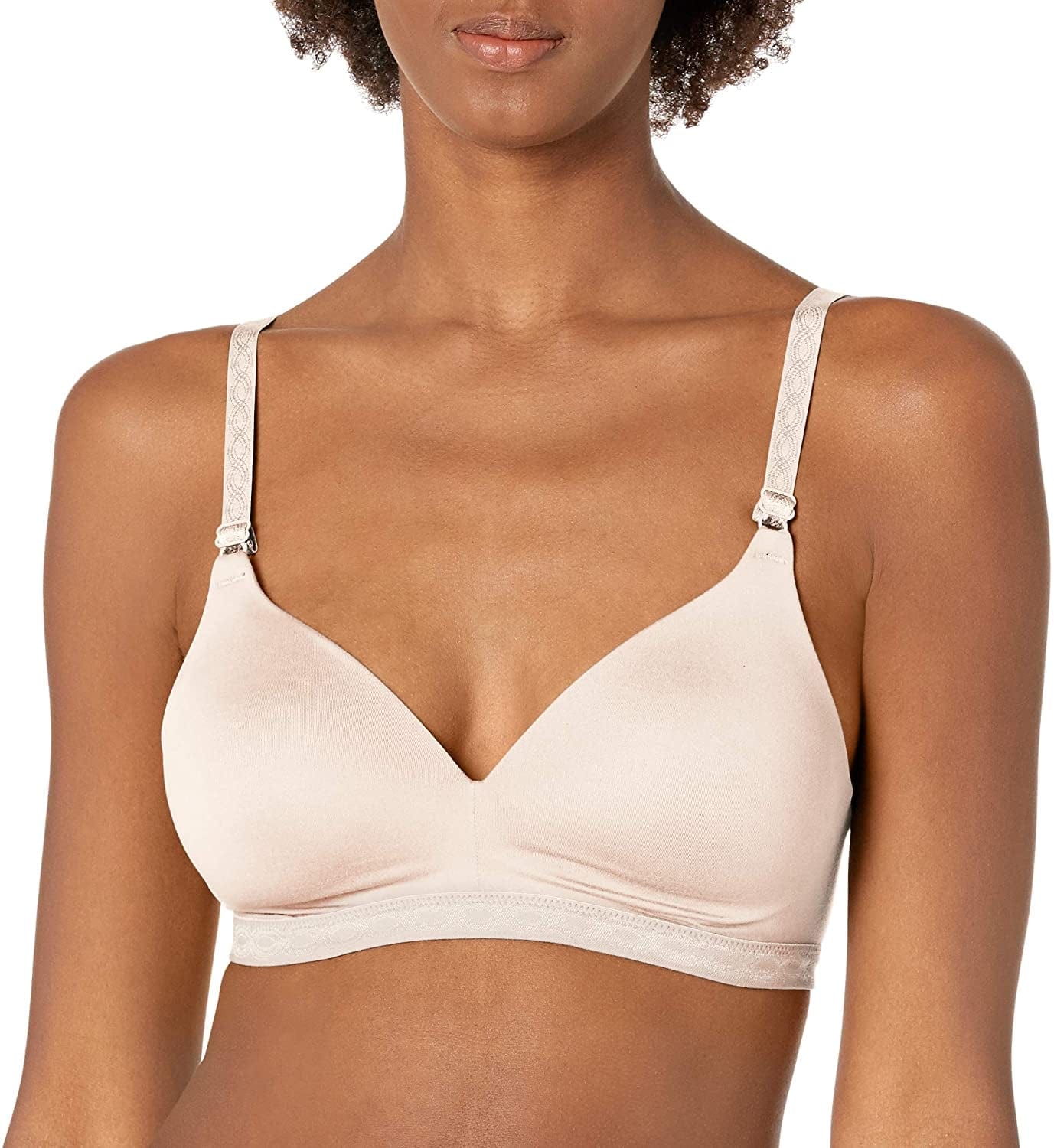 Warner'S Women'S Cloud 9 Super Soft Wireless Lightly Lined Comfort Bra 1269 Sand Shell / 36C