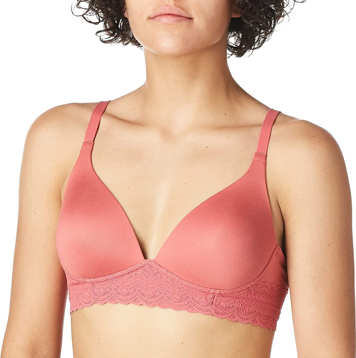 Warner'S Women'S Cloud 9 Super Soft Wireless Lightly Lined Comfort Bra Ro5691A Baroque Rose / 36C