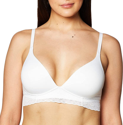 Warner'S Women'S Cloud 9 Super Soft Wireless Lightly Lined Comfort Bra Ro5691A White / 36C