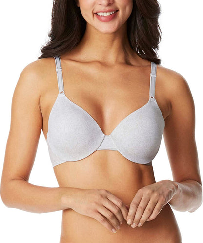 Warner'S Women'S Cushioned Underwire Lightly Lined T-Shirt Bra 1593 Platinum Floral / 36C