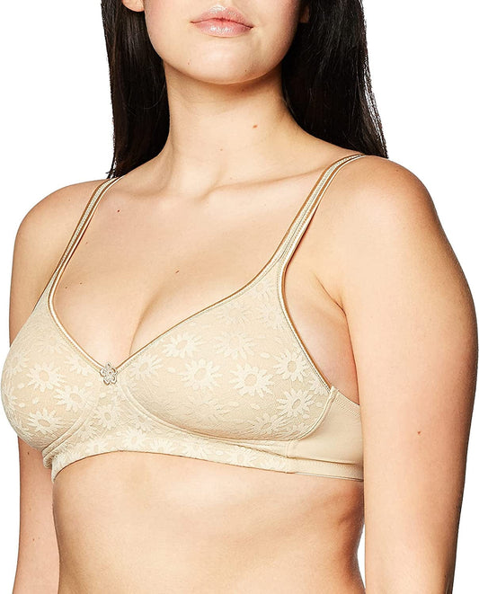 Warner'S Women'S Daisy Lace Wire-Free Bra with Plushline Sand / 40C