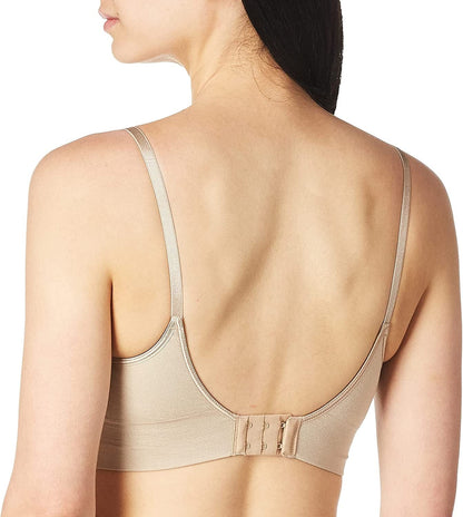 Warner'S Women'S Easy Does It Dig-Free Band with Seamless Stretch Wireless Lightly Lined Convertible Comfort Bra Rm0911A
