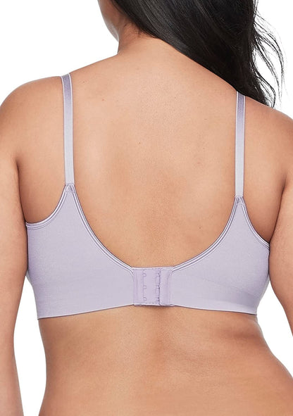Warner'S Women'S Easy Does It Dig-Free Band with Seamless Stretch Wireless Lightly Lined Convertible Comfort Bra Rm0911A