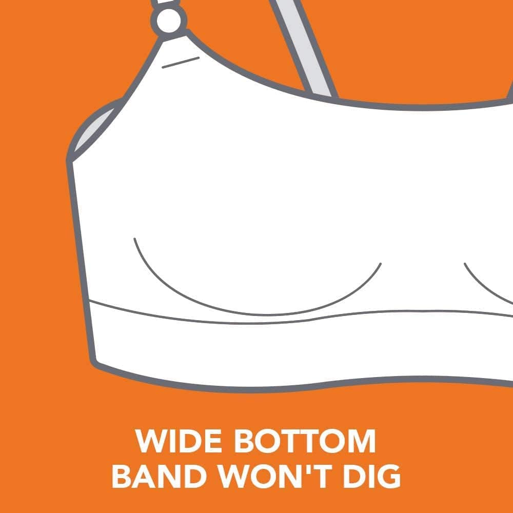 Warner'S Women'S Easy Does It Dig-Free Band with Seamless Stretch Wireless Lightly Lined Convertible Comfort Bra Rm0911A
