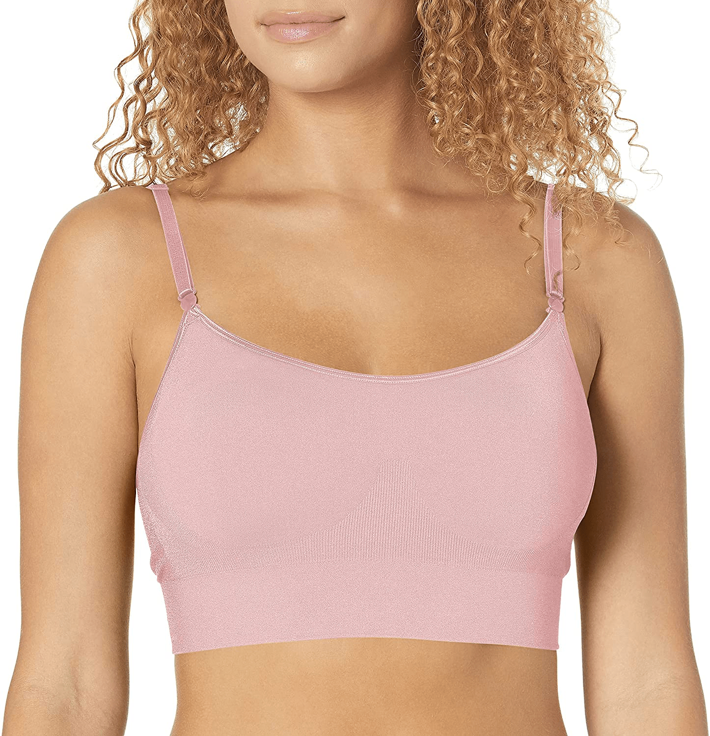Warner's Women's Easy Does It No Dig Wire-Free Bra Coral Blush / Small
