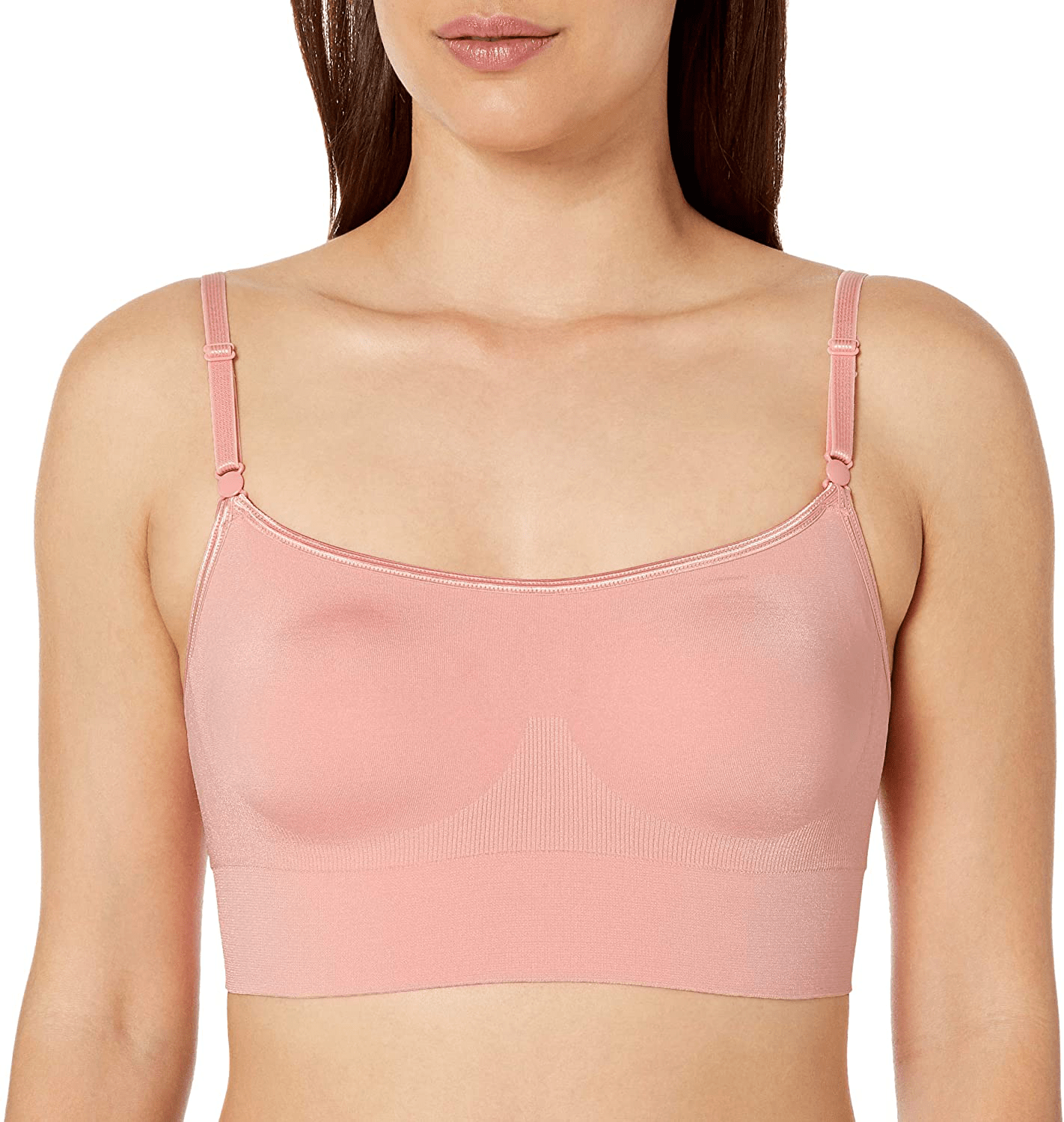 Warner's Women's Easy Does It No Dig Wire-Free Bra Peach Glow / Small