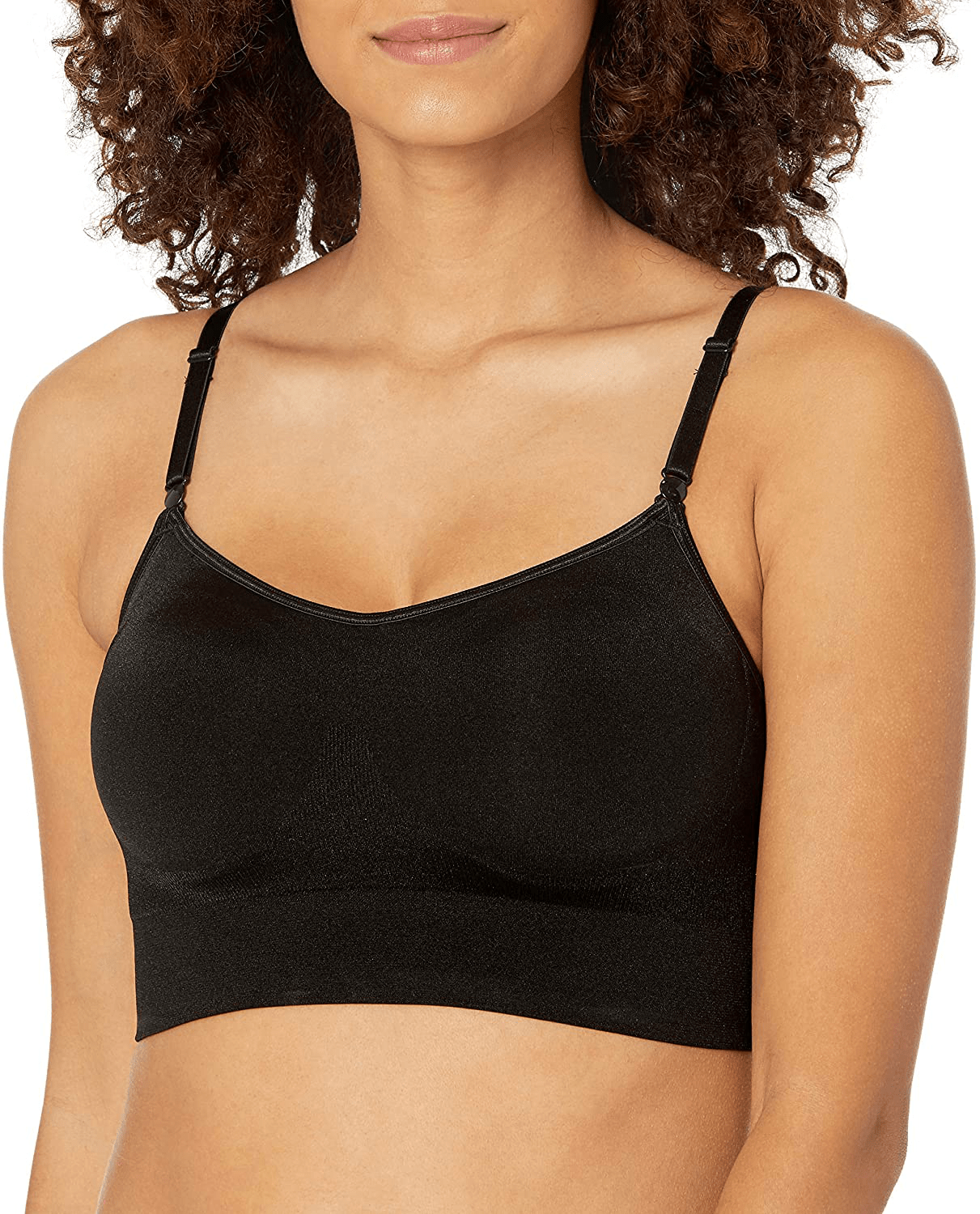 Warner's Women's Easy Does It No Dig Wire-Free Bra Rich Black / Small