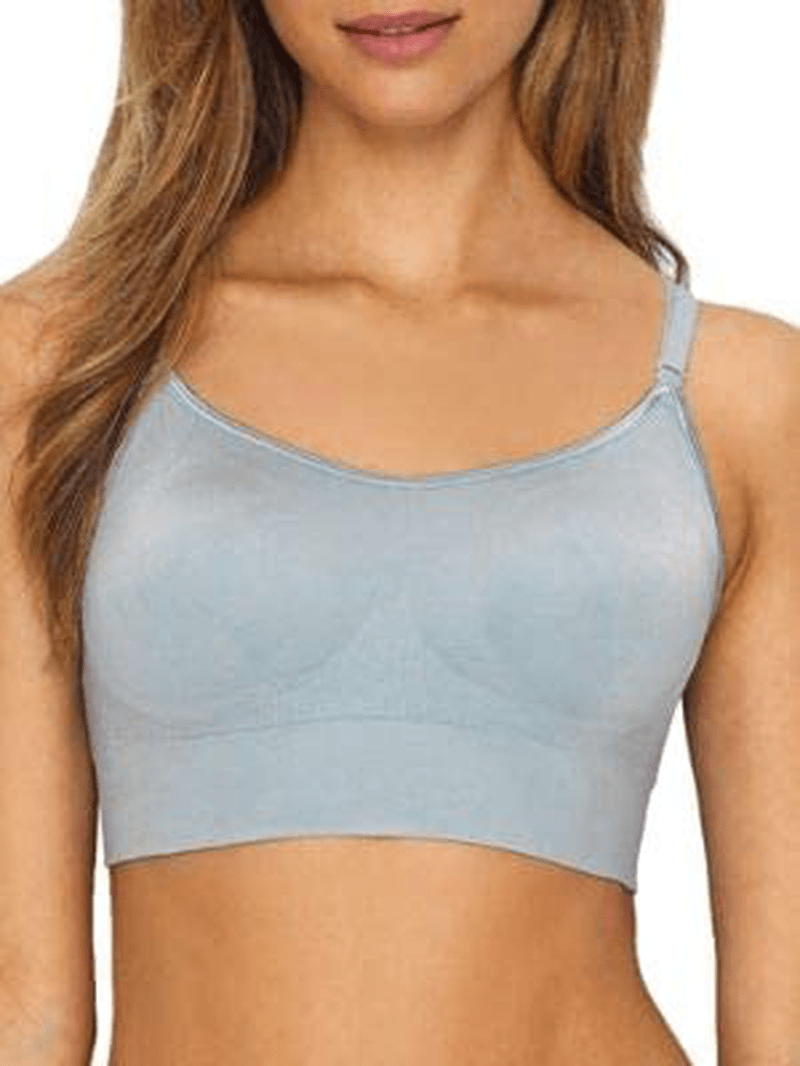 Warner's Women's Easy Does It No Dig Wire-Free Bra Bluefog / X-Small