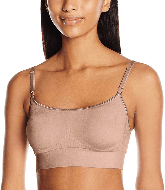 Warner's Women's Easy Does It No Dig Wire-Free Bra Toasted Almond / Large