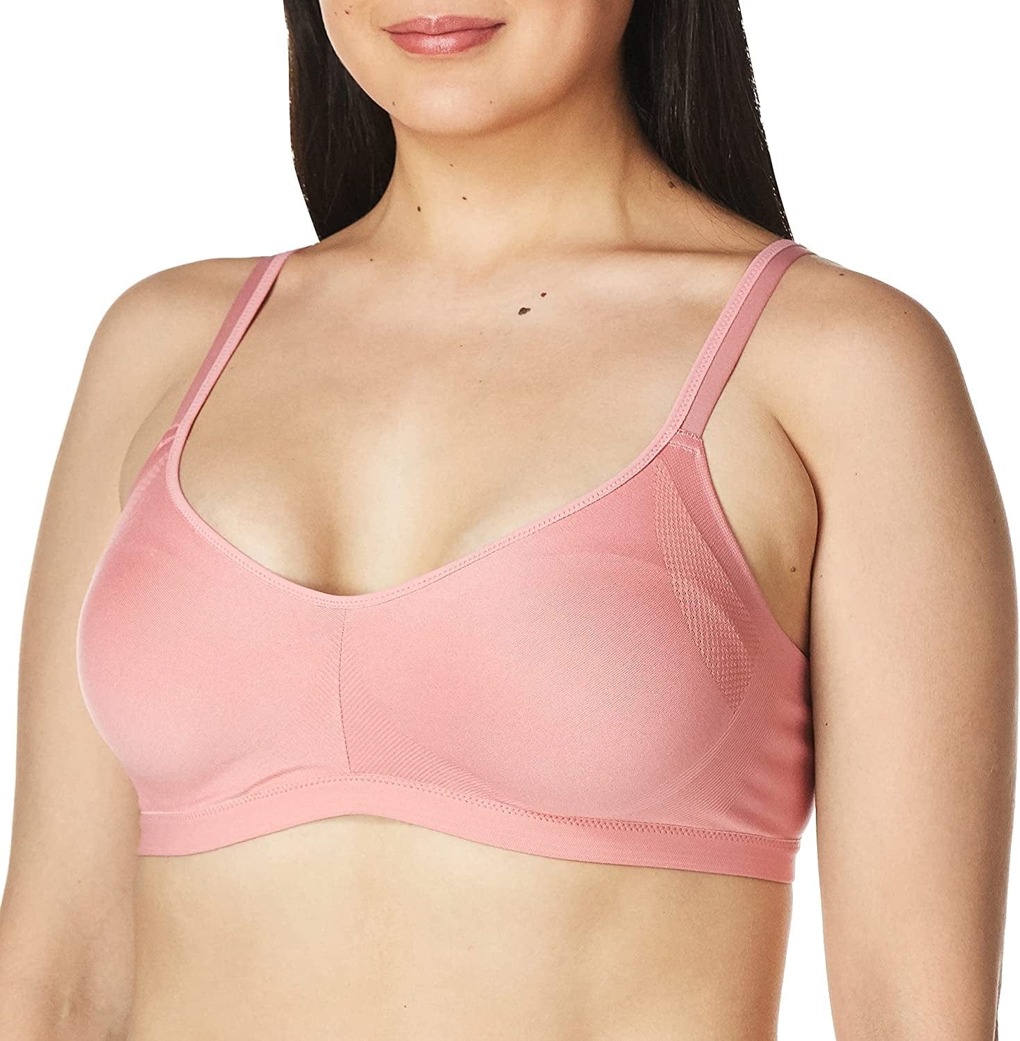 Warner'S Women'S Easy Does It Underarm Smoothing with Seamless Stretch Wireless Lightly Lined Comfort Bra Rm3911A Brandied Apricot / Medium