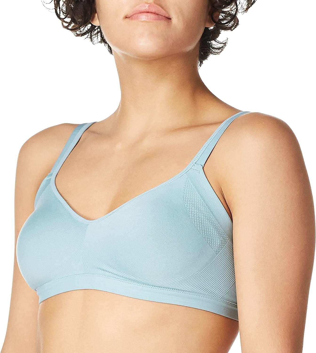 Warner'S Women'S Easy Does It Underarm Smoothing with Seamless Stretch Wireless Lightly Lined Comfort Bra Rm3911A Tourmaline / Medium