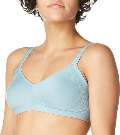 Warner'S Women'S Easy Does It Underarm Smoothing with Seamless Stretch Wireless Lightly Lined Comfort Bra Rm3911A Tourmaline / Medium