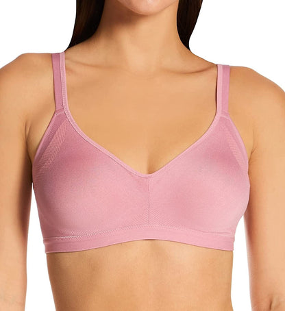 Warner'S Women'S Easy Does It Underarm Smoothing with Seamless Stretch Wireless Lightly Lined Comfort Bra Rm3911A Foxglove / X-Small