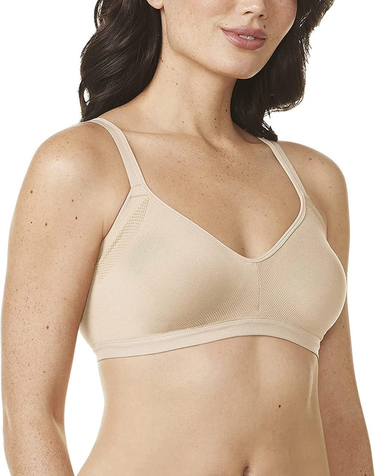 Warner'S Women'S Easy Does It Underarm Smoothing with Seamless Stretch Wireless Lightly Lined Comfort Bra Rm3911A Butterscotch / Medium