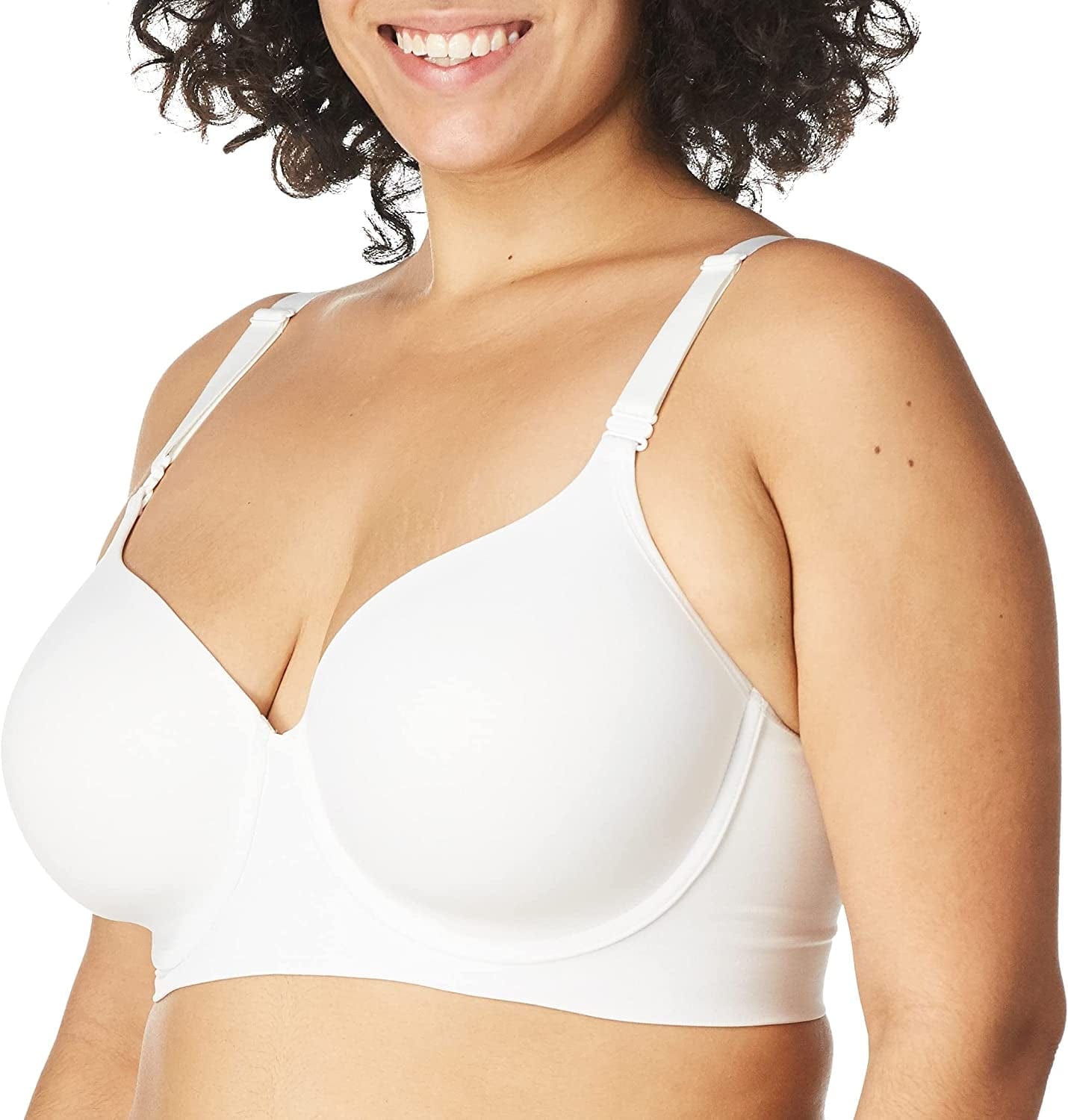 Warner'S Women'S Elements of Bliss Cushioned Underwire Lightly Lined Convertible T-Shirt Bra Ra2041A White / 34C