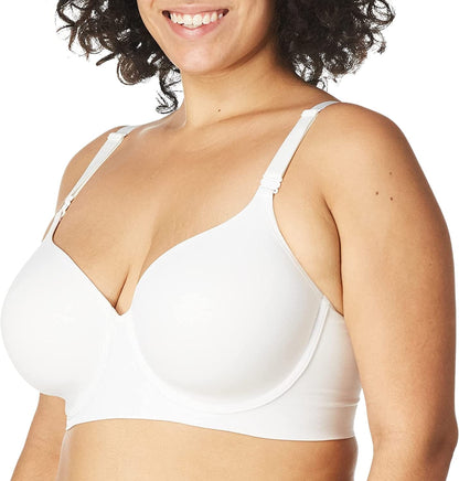 Warner'S Women'S Elements of Bliss Cushioned Underwire Lightly Lined Convertible T-Shirt Bra Ra2041A White / 34C