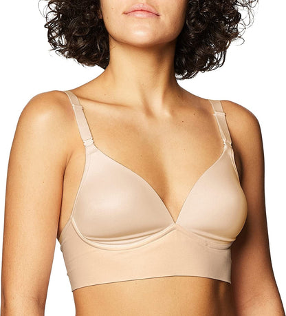 Warner'S Women'S Elements of Bliss Smoothing Support with Seamless Band Wireless Lightly Lined Comfort Bra Rm3741A Butterscotch / 34B