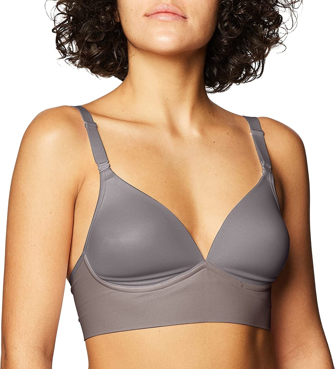 Warner'S Women'S Elements of Bliss Smoothing Support with Seamless Band Wireless Lightly Lined Comfort Bra Rm3741A Excalibur / 38D