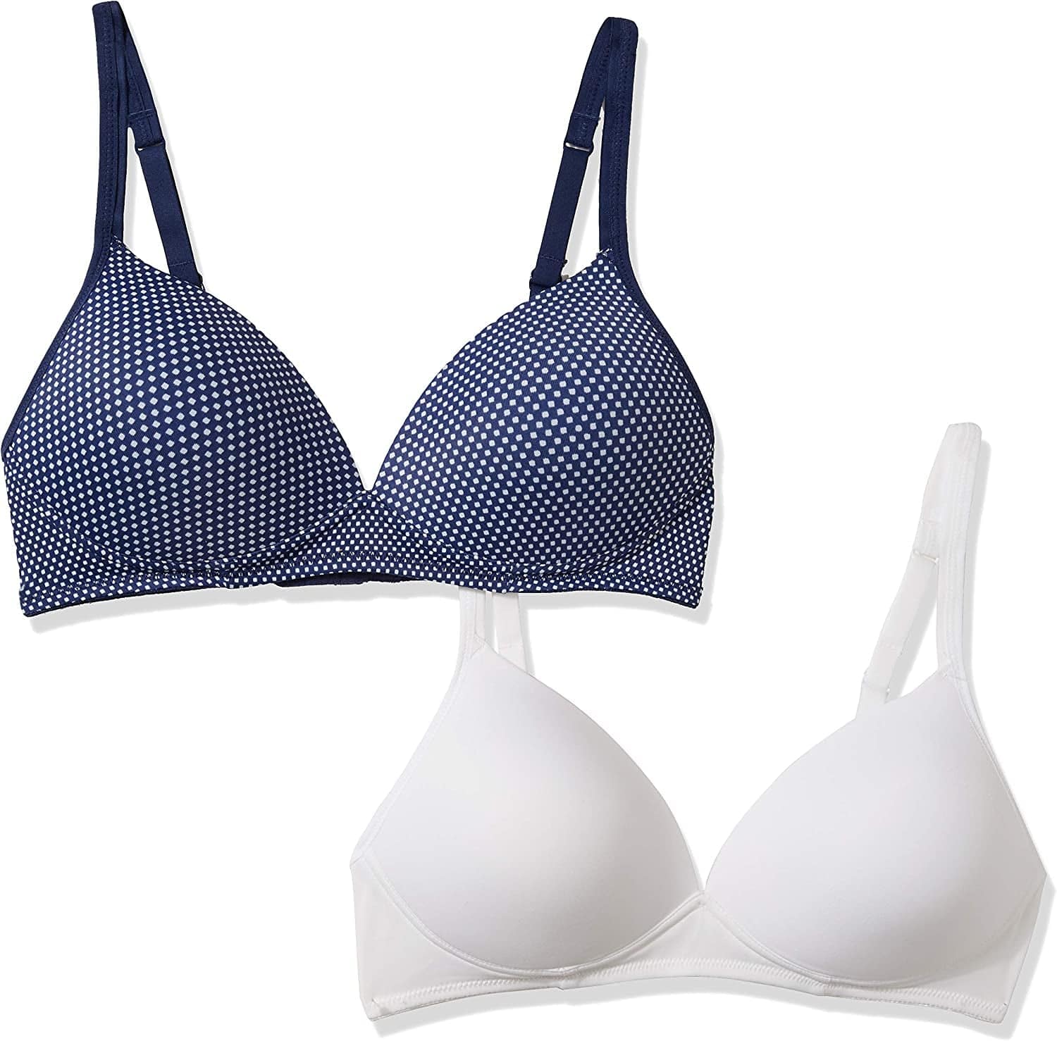 Warner'S Women'S Elements of Bliss Wirefree Lift Bra Navydot/White / 2 / 36C