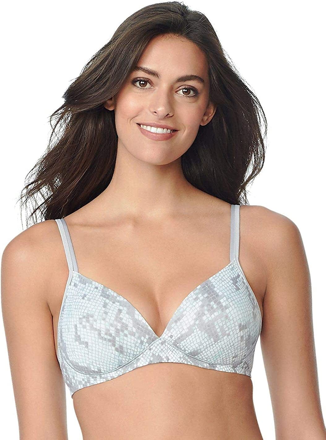 Warner'S Women'S Elements of Bliss Wirefree Lift Bra Tonal Python Silver Sconce / 1 / 36C