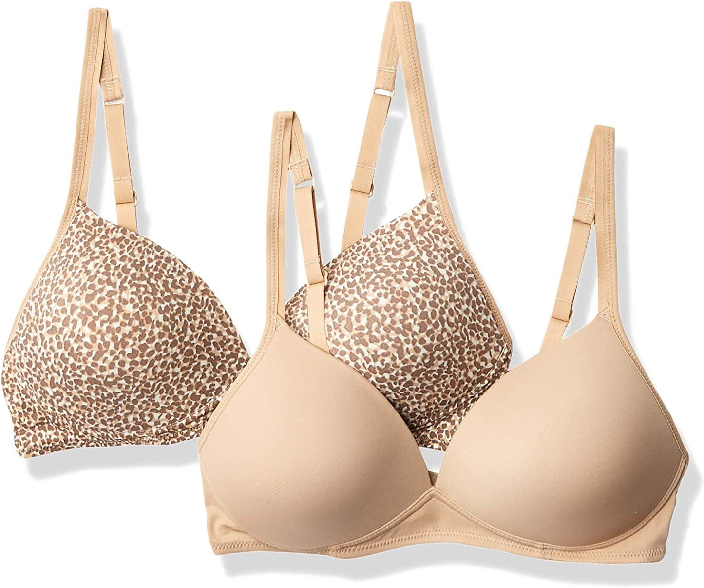 Warner'S Women'S Elements of Bliss Wirefree Lift Bra Graphic Animal / Toasted Almond / 2 / 38C