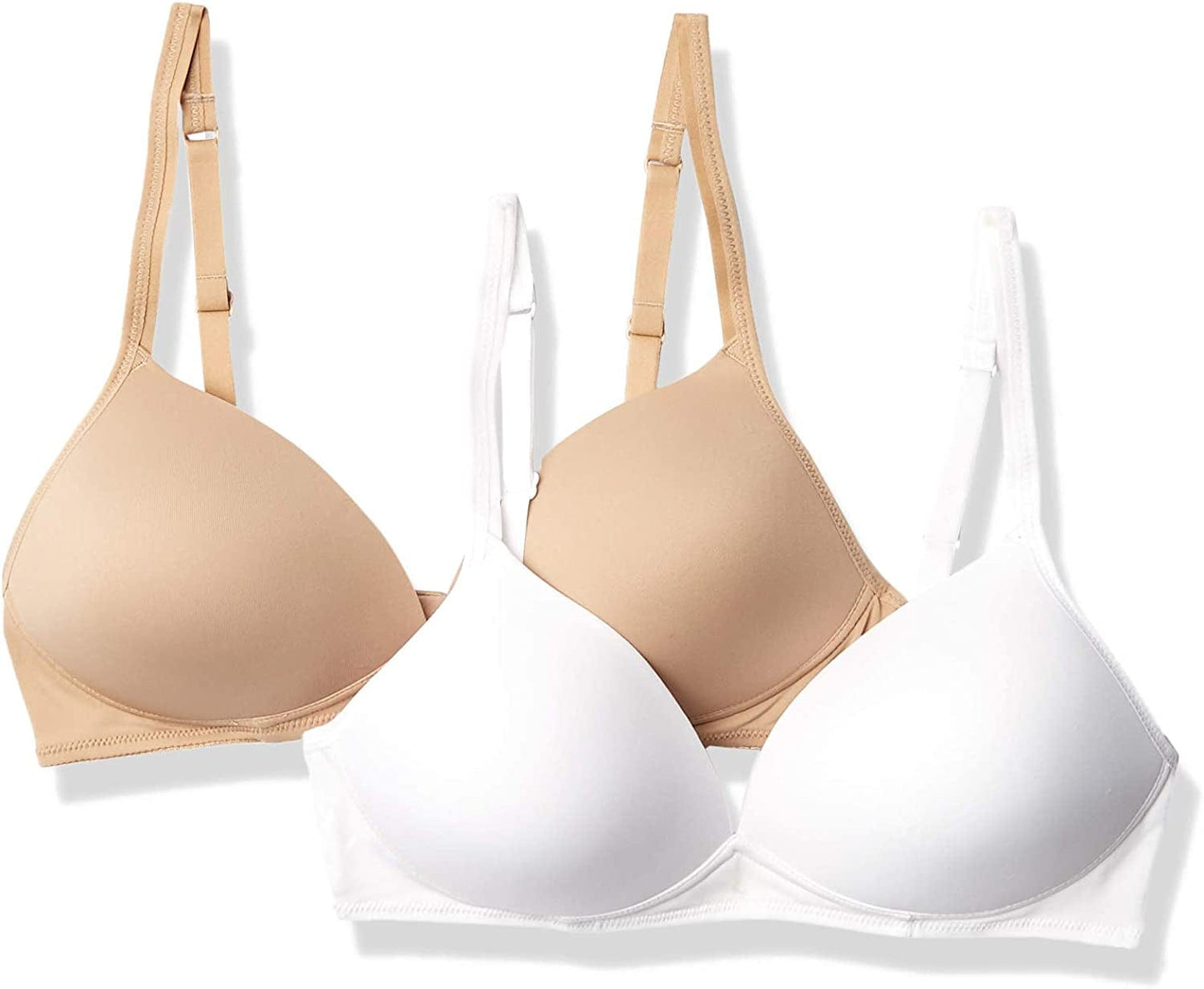 Warner'S Women'S Elements of Bliss Wirefree Lift Bra White/Toasted Almond / 2 / 38C