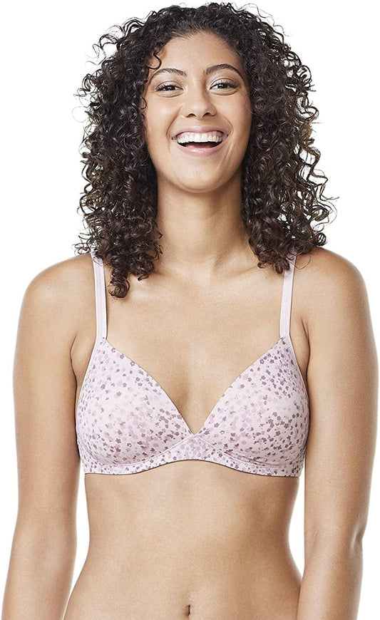 Warner'S Women'S Elements of Bliss Wirefree Lift Bra Parlour Rose Ditsy Clusters / 1 / 38C