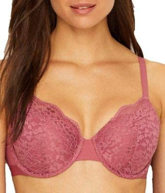 Warner'S Women'S Lace Escape Underwire Lightly Lined T-Shirt Bra Rf3341A Rose Wine / 38B