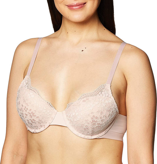 Warner'S Women'S Lace Escape Underwire Lightly Lined T-Shirt Bra Rf3341A Rosewater / 40C