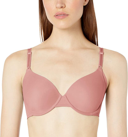 Warner'S Women'S No Side Effects Underarm-Smoothing Comfort with Breathable Mesh Underwire Lightly Lined T-Shirt Bra Ra3471A Sunblush / 36D