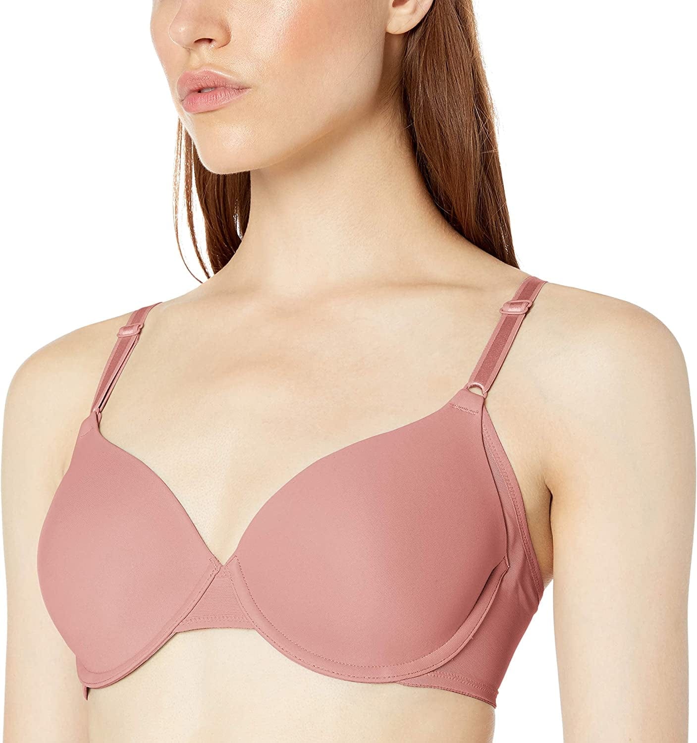 Warner'S Women'S No Side Effects Underarm-Smoothing Comfort with Breathable Mesh Underwire Lightly Lined T-Shirt Bra Ra3471A