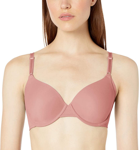 Warner'S Women'S No Side Effects Underarm-Smoothing Comfort with Breathable Mesh Underwire Lightly Lined T-Shirt Bra Ra3471A Sunblush / 40D