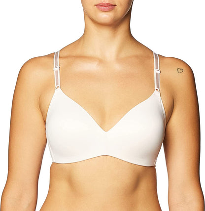 Warner'S Women'S No Side Effects Underarm-Smoothing Comfort with Breathable Mesh Wireless Lightly Lined T-Shirt Bra Rm3481A
