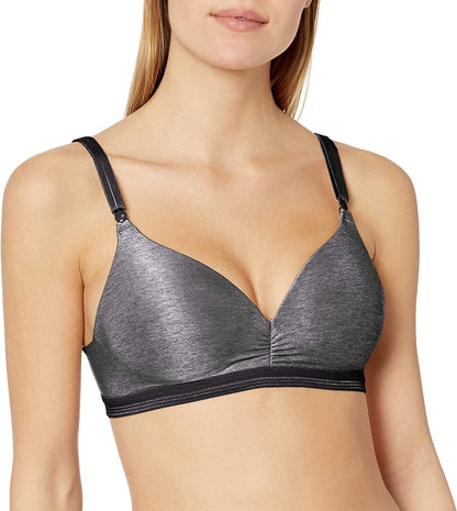 Warner'S Women'S Play It Cool Wire-Free with Lift Bra Dark Gray / 36A