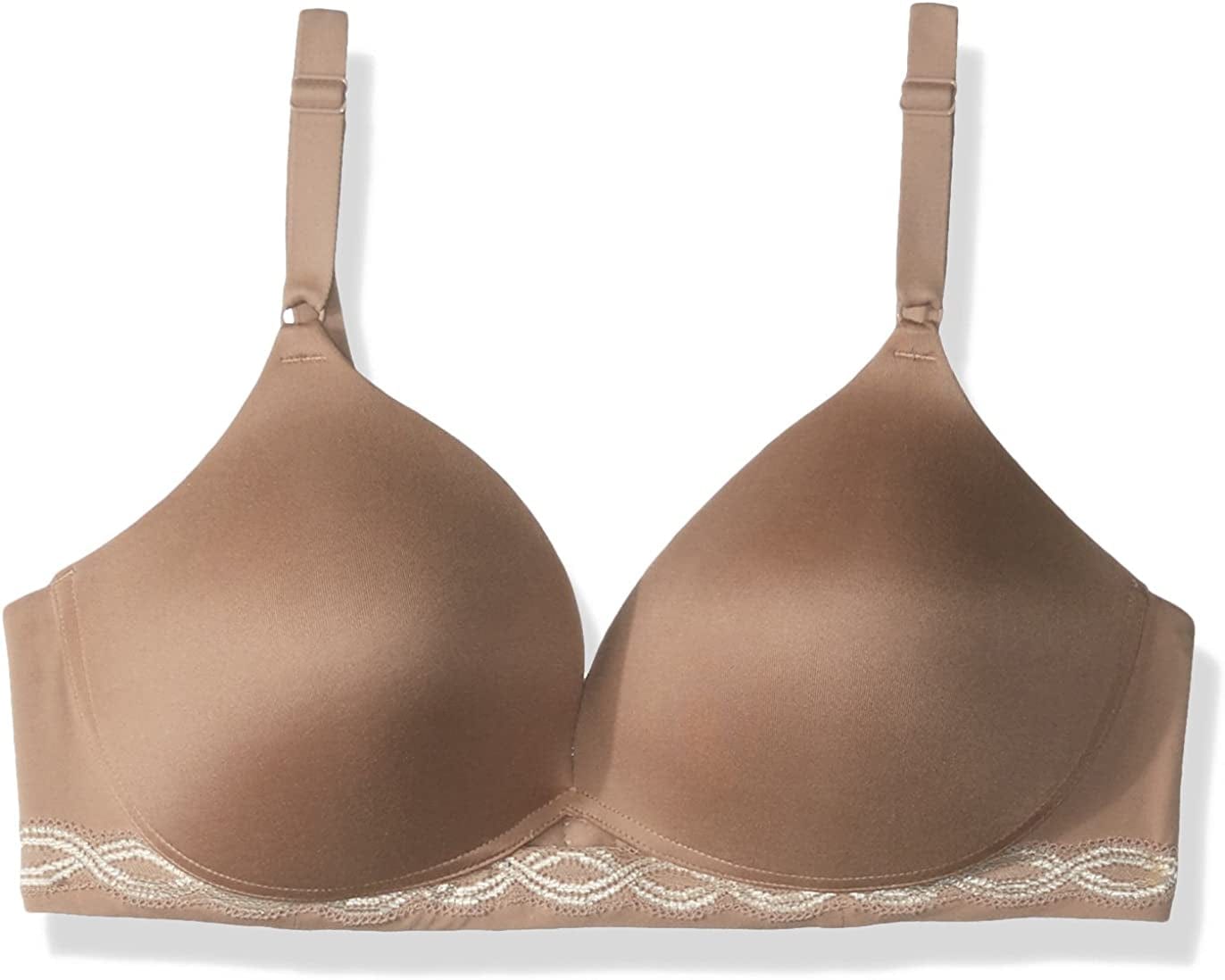 Warner'S Women'S plus Size Simply Perfect Super Soft Wireless Lift Comfort Bra Ta1869 Toasted Almond With Vanilla / 36B
