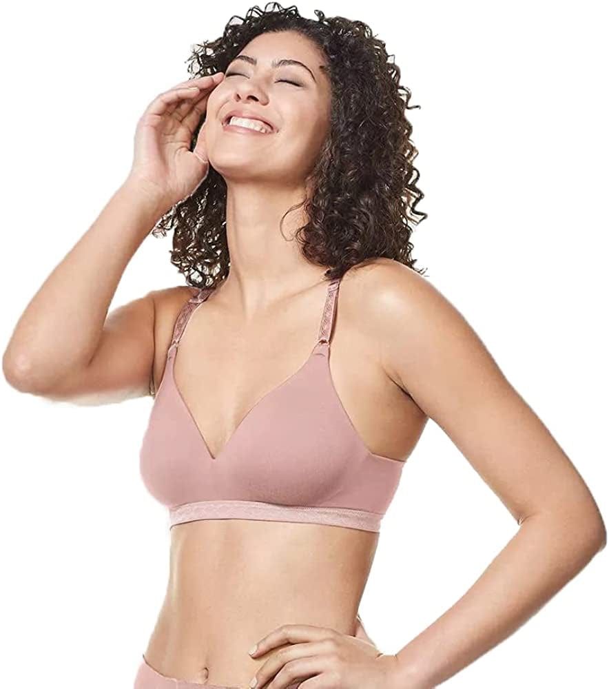 Warner'S Women'S plus Size Simply Perfect Super Soft Wireless Lightly Lined Comfort Bra Rm1691T Mauve / 36D