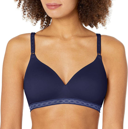 Warner'S Women'S plus Size Simply Perfect Super Soft Wireless Lightly Lined Comfort Bra Rm1691T Navy Ink / 34B