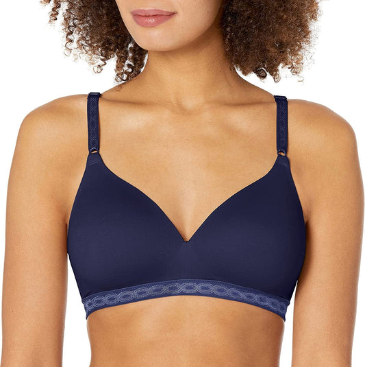 Warner'S Women'S plus Size Simply Perfect Super Soft Wireless Lightly Lined Comfort Bra Rm1691T Navy Ink / 34B