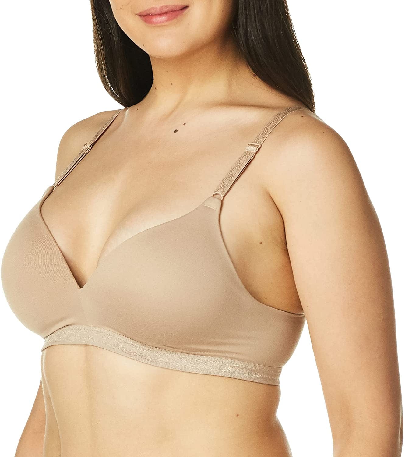 Warner'S Women'S plus Size Simply Perfect Super Soft Wireless Lightly Lined Comfort Bra Rm1691T Toasted Almond / 34A