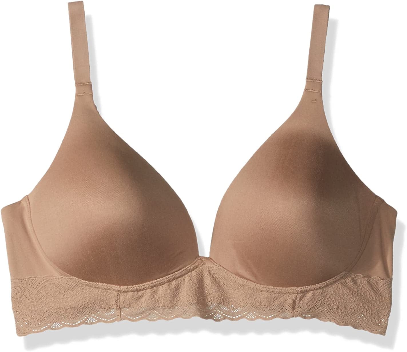Warner'S Women'S Plus-Size Simply Perfect Supersoft Lace Wirefree Bra Toasted Almond / 34B