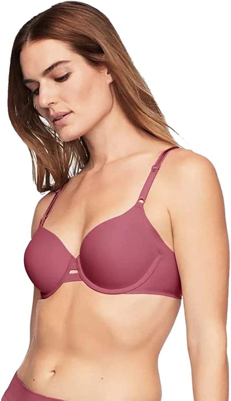 Warner'S Women'S plus Size Simply Perfect Underarm-Smoothing Comfort Underwire Lightly Lined T-Shirt Bra Ta4356 Berry / 40D