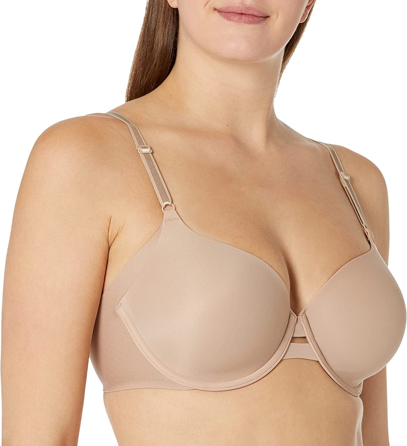 Warner'S Women'S plus Size Simply Perfect Underarm-Smoothing Comfort Underwire Lightly Lined T-Shirt Bra Ta4356 Toasted Almond With Vanilla / 38DD