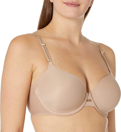 Warner'S Women'S plus Size Simply Perfect Underarm-Smoothing Comfort Underwire Lightly Lined T-Shirt Bra Ta4356 Toasted Almond With Vanilla / 38DD