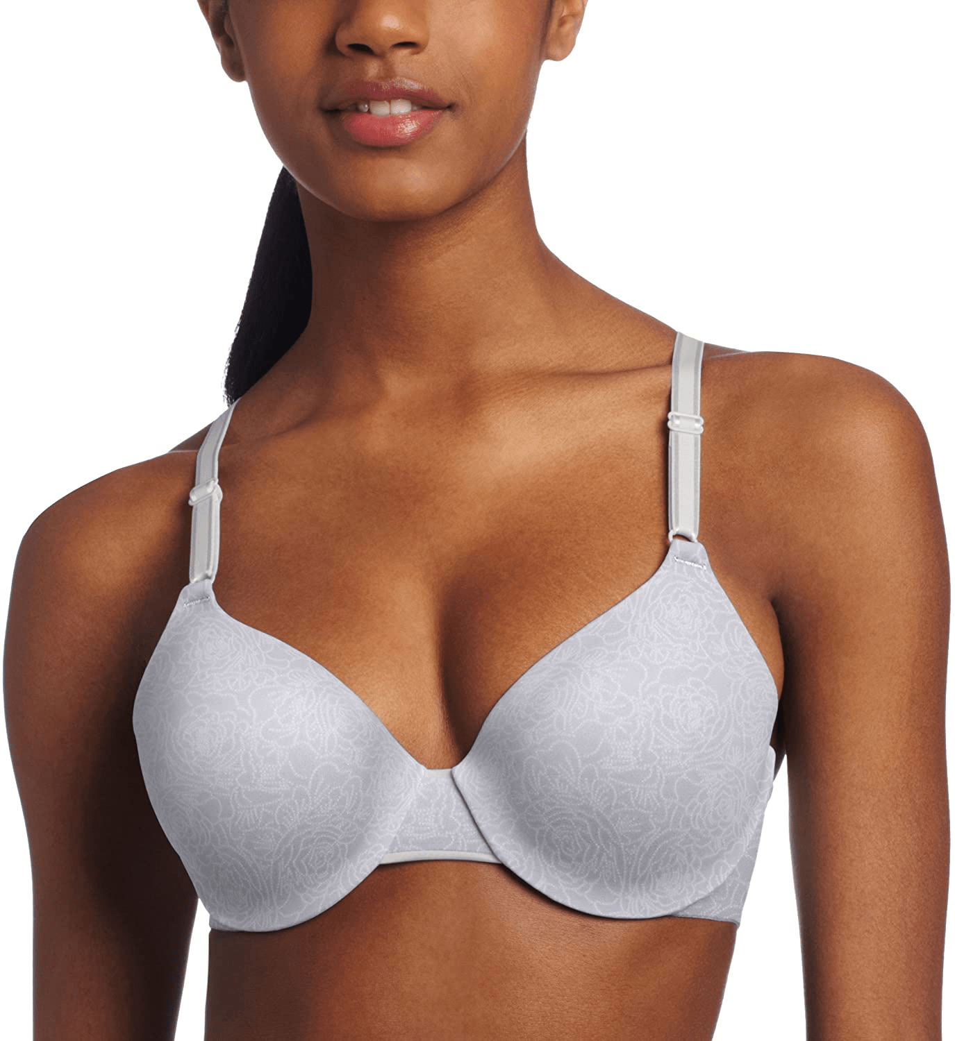 Warner’s Women’s This Is Not A Bra Full-Coverage Underwire Bra Platinum Floral / 34DD