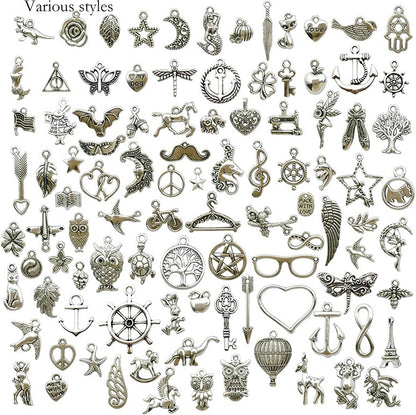Wholesale Bulk Charms Tibetan Silver Alloy Small Pendant Bracelet Charms Necklace Pendant Handmade DIY Jewelry Tibetan Silver Accessories